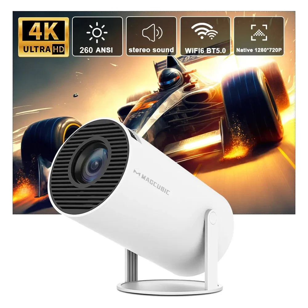 Magcubic HY300 Pro Projector 4K Android 11 Dual WiFi6 1080P 1280*720P Home Cinema Outdoor Option with BT5.0